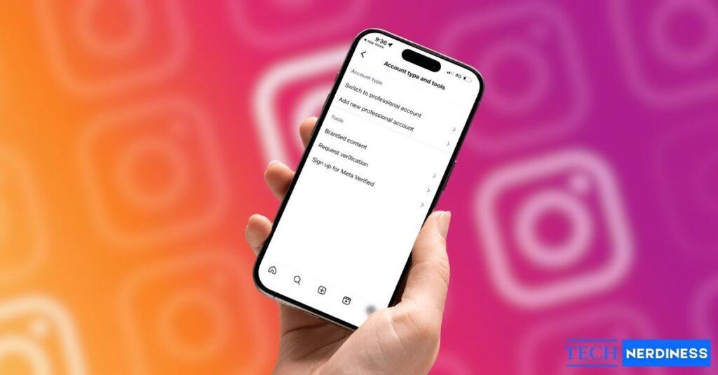 How to change account type on instagram