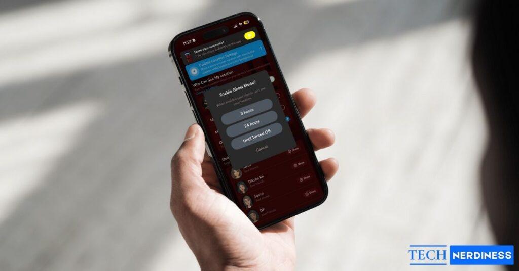 Pause your snapchat location without turning it off